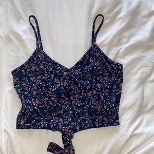 Tie back crop top